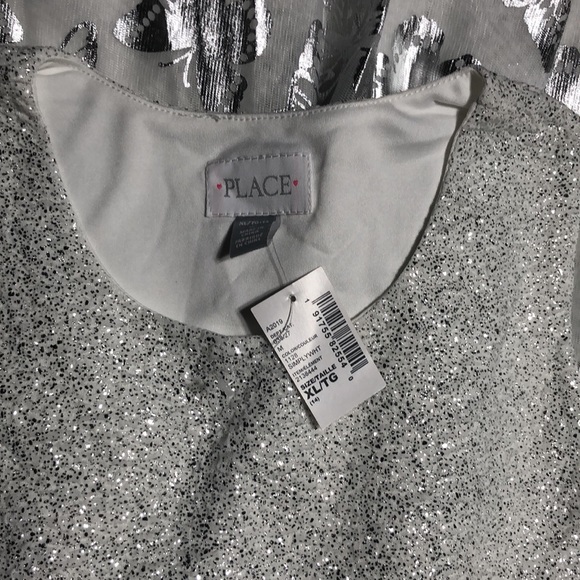 🐇🐣Easter Dress White and silver glittered dress With foiled butterflies - Picture 7 of 7